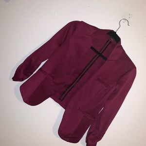 fuschia color blazer